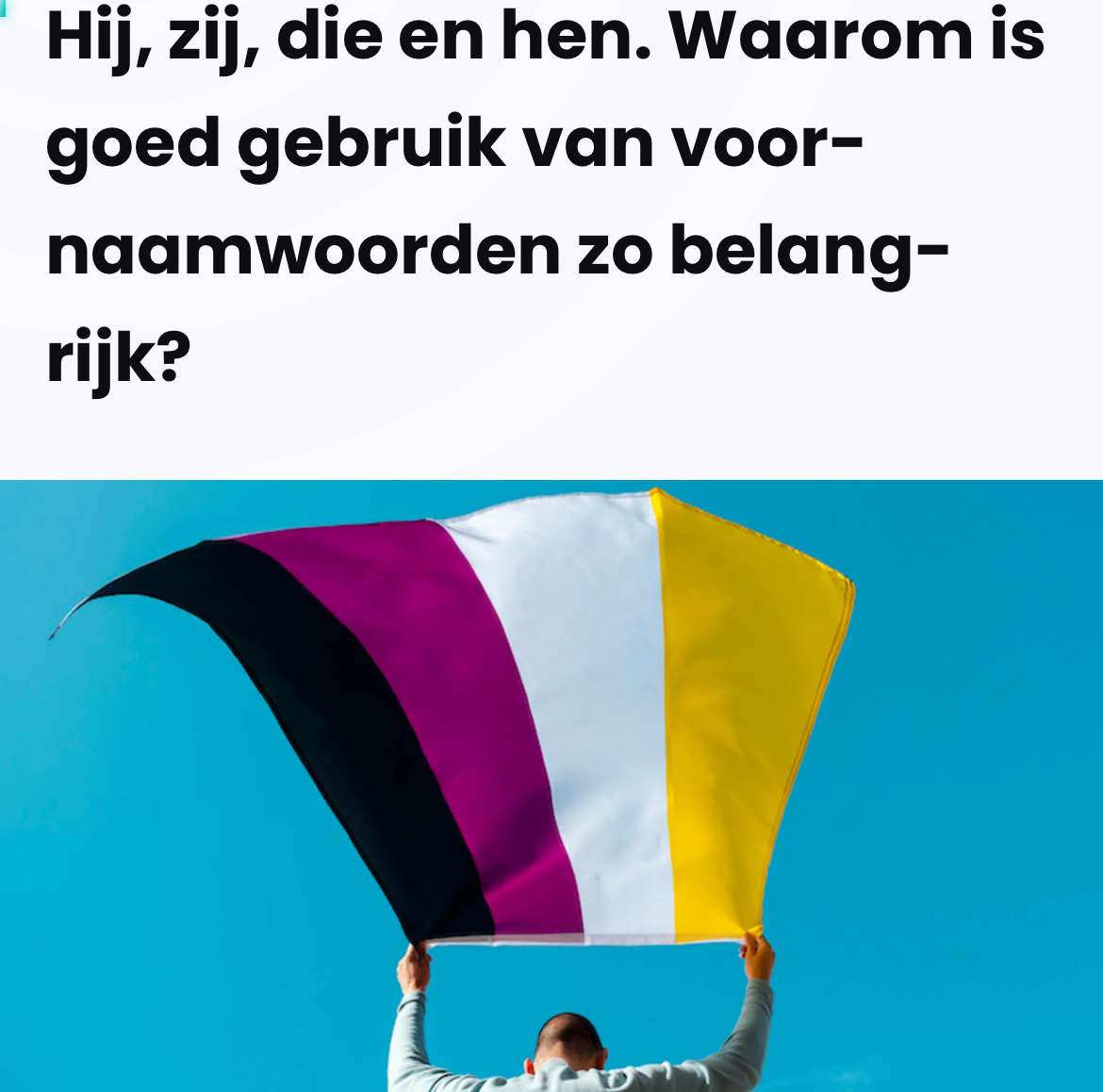 Hij, zij, die, hen: de taal als ideologisch wapen